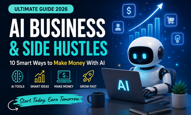 AI Business & Side Hustles: 10 Smart Ways to Make Money With AI in 2026 AI Business & Side Hustles: 10 Smart Ways to Make Money With AI in 2026